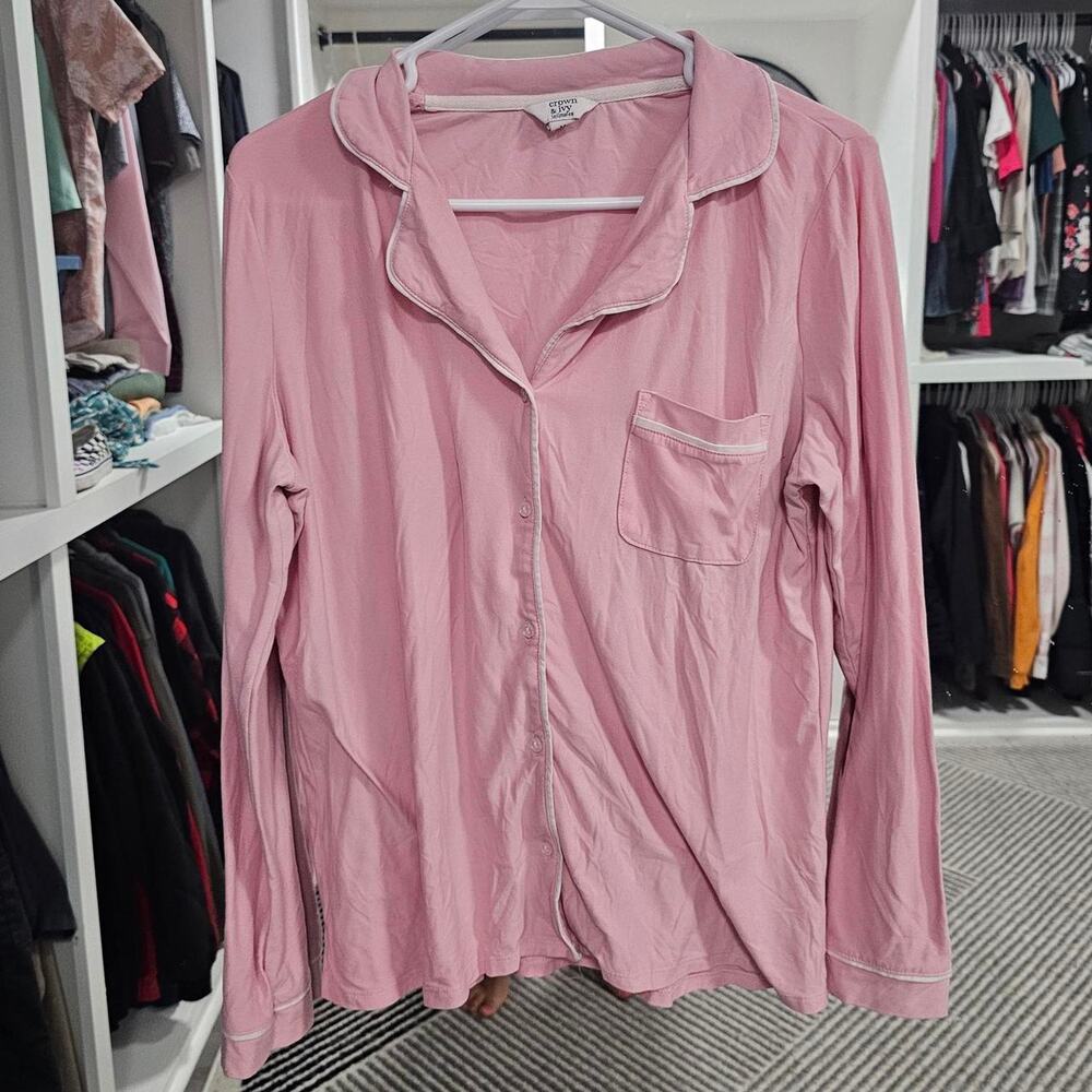 Crown ivy pink pajama set